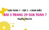 Giải bài 3 trang 29 Toán 7 Tập 1 SGK Cánh Diều: Phân số tối giản